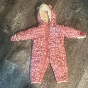 OshKosh B'gosh Pink and White Quilted Footies